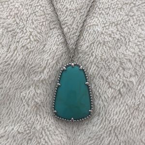 Faux turquoise necklace